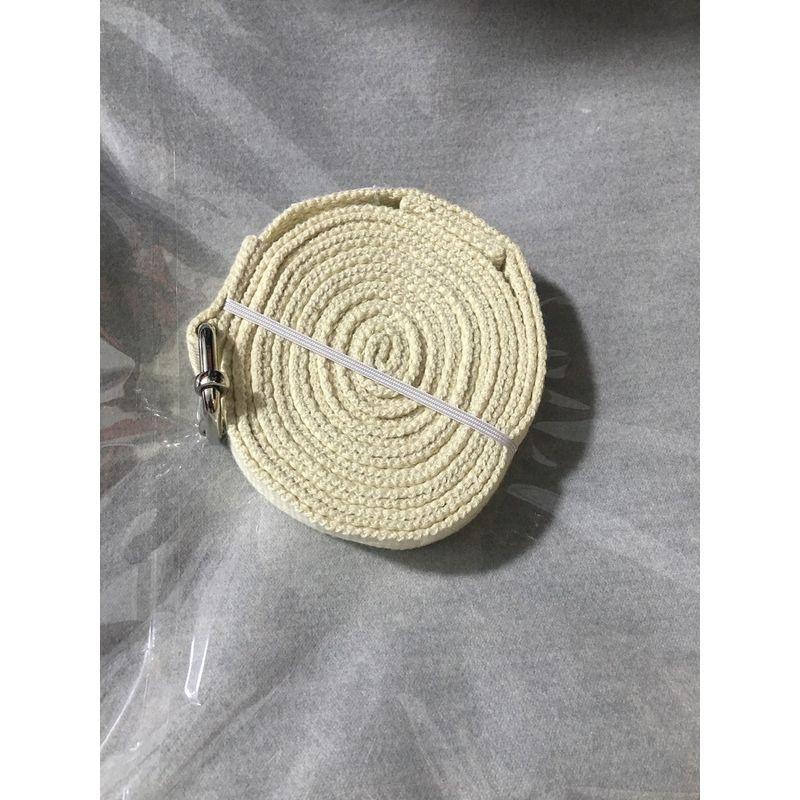 

Ремень для растяжки йоги Айенгара, вспомогательное средство для растяжки, ремень для растяжки, йога для начинающих, веревка для йоги, вспомогательное средство для подтягивания, чистый хлопок Creamy-white 1.2 m