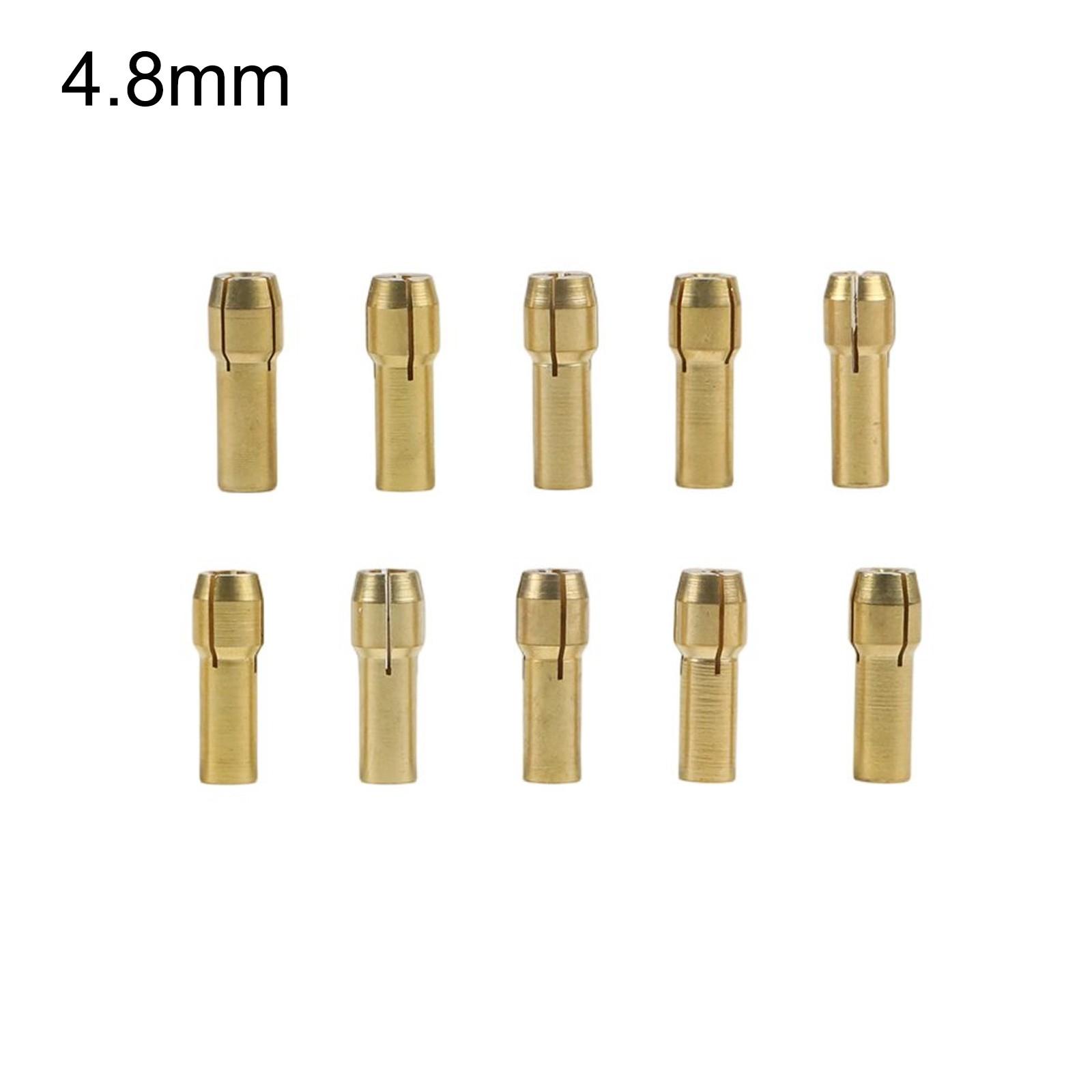 

10pcs For Mini Drill Chucks 4.2/4.8mm Copper Collet for Rotary Tool Use