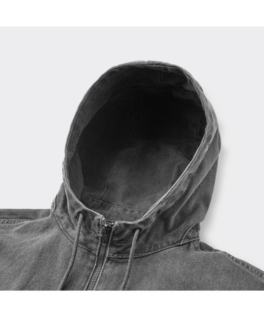 Customellow [Essentials] Gray Denim Hood Blouson C9Uam26381Gyd