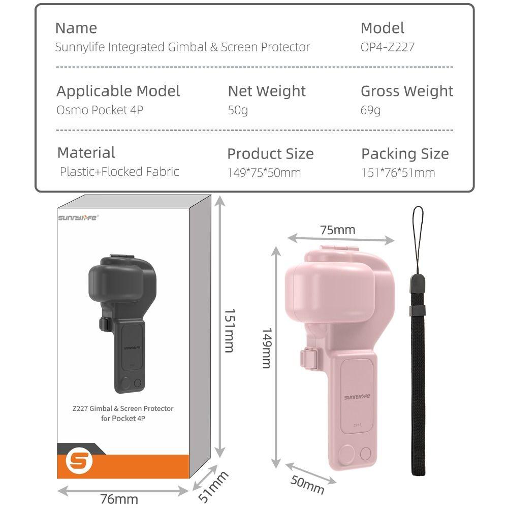 Tragbare Gimbal-Kamera Schutzhülle Objektivabdeckung für DJI Osmo Pocket 4P Gimbal-Kamera Zubehör