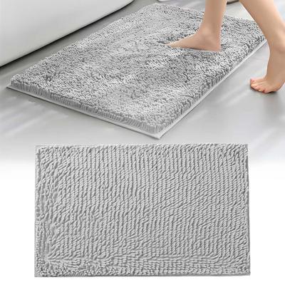 1PC Absorbent Bathroom Mat Home Decor Rubber Bottom Anti-slip Door Mat Machine Washable Suitable for Indoor and Outdoor Use