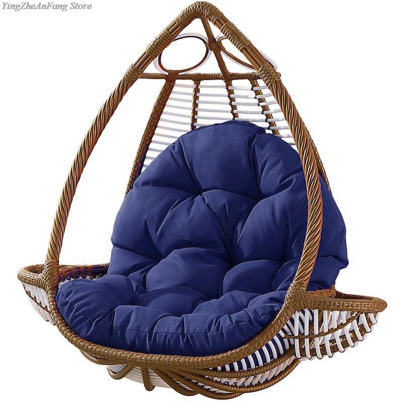 Egg Chair Cushion Hanging Basket Chair Cushion Thick Swing Chair Cushion Rattan Chair Soft Egg Chair Pad For Garden Home Decor