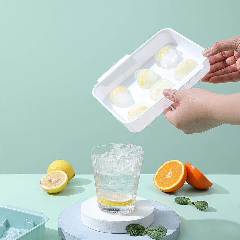 Bac à glaçons sphérique à 6 compartiments pour fruits et whisky
