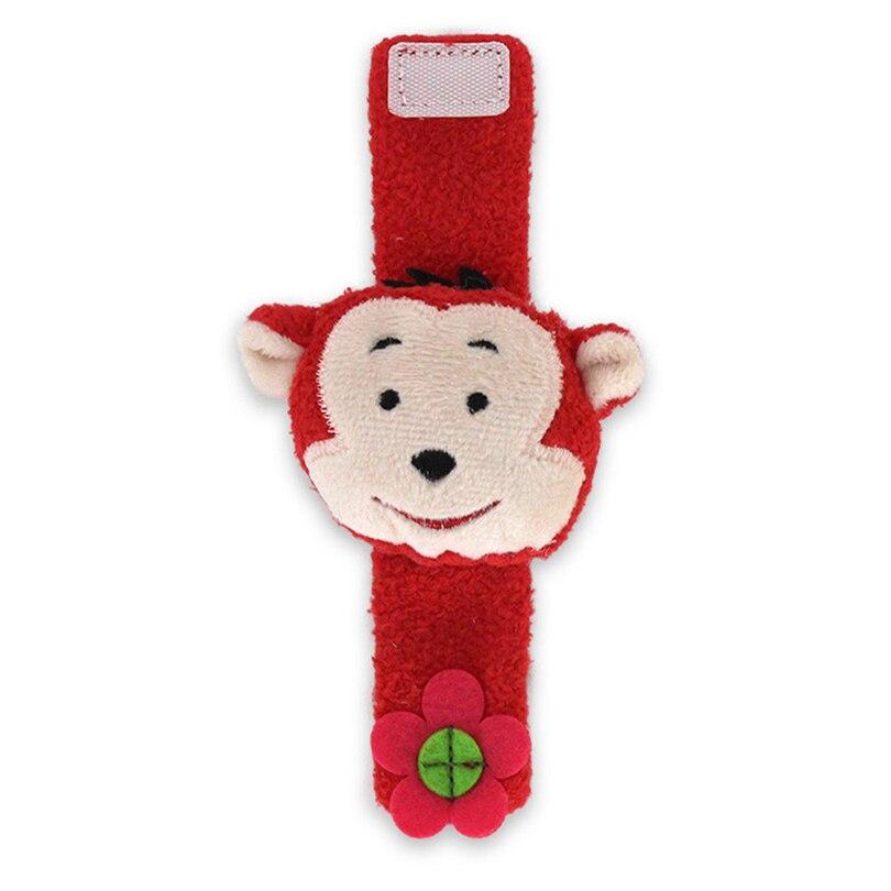 Wrist Rattle Baby Multi Shape Soft Plush Toys Animals Watch Band Wrist Bell Kids Bee Monkey Make Noise Rattles For Newborns