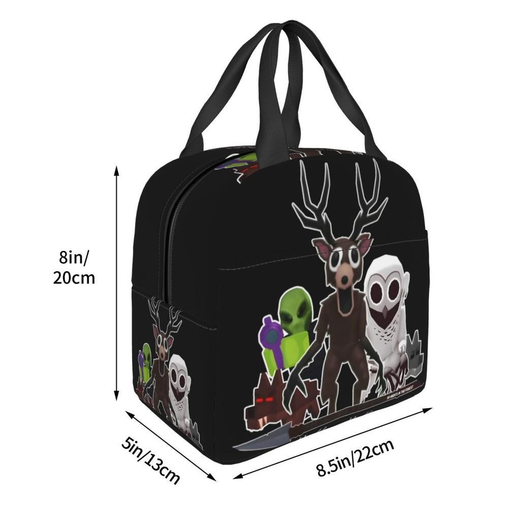 Sac isotherme pour déjeuner 99 Nuits dans les Forêts Merch pour l'extérieur Jeux Vidéo Boîte à repas Thermique Anti-fuite Boîte Bento