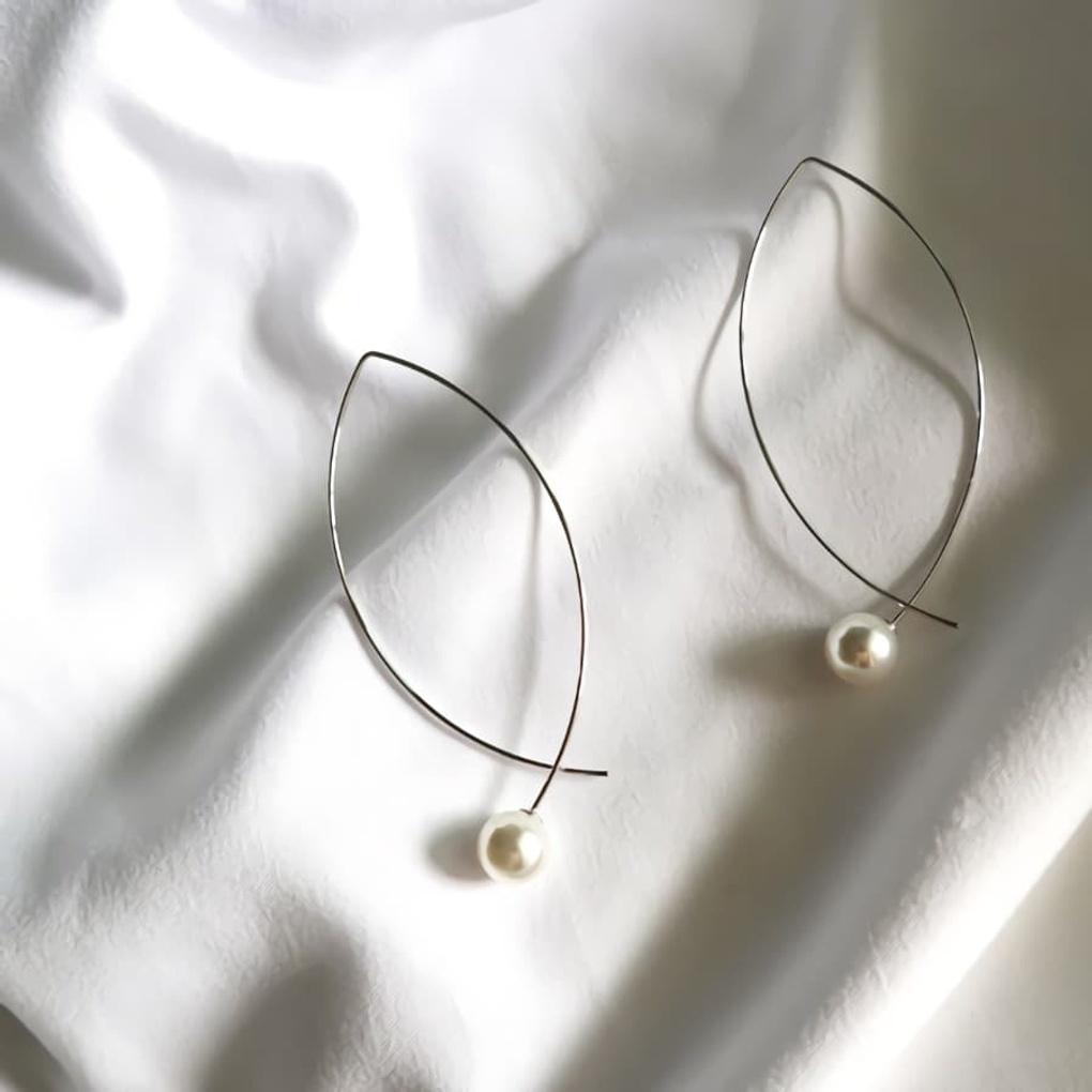 Women's Daily Pearl Kimberly Simple Earrings