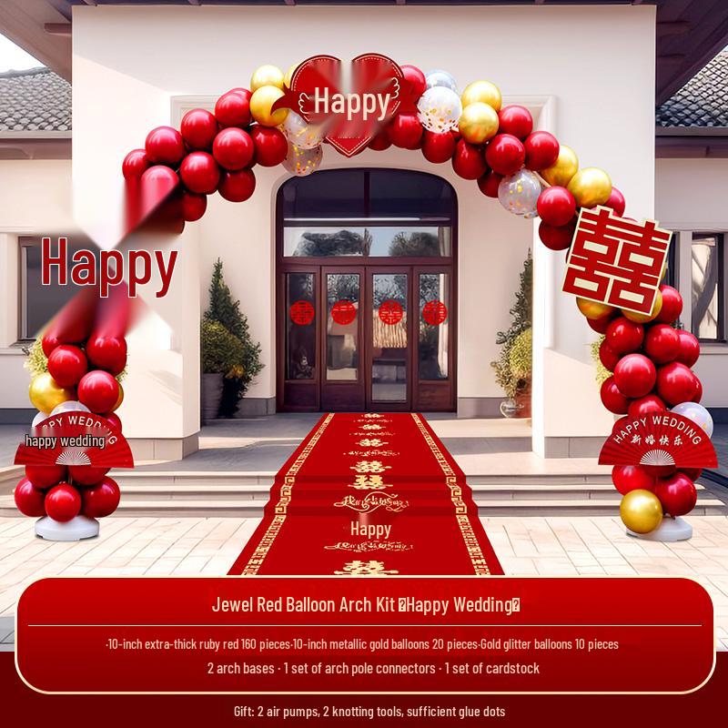 Luxury Outdoor Wedding & Engagement Balloon Arch Aisle Set