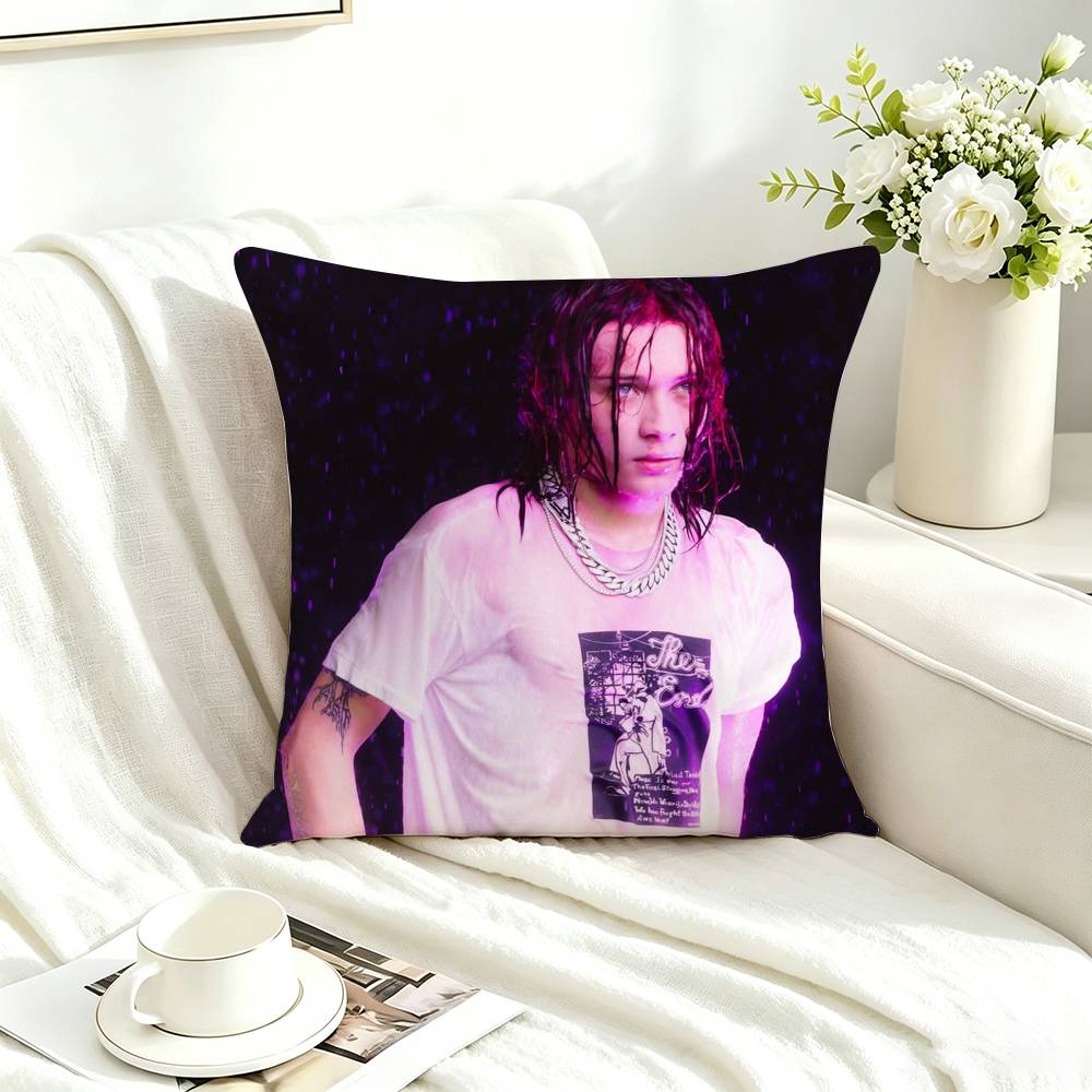 N-Nettspend Cloud Rap Trap Square Double-Sided printed Pillow Case Bedroom Bedside Pillow Sofa Cushion Cover