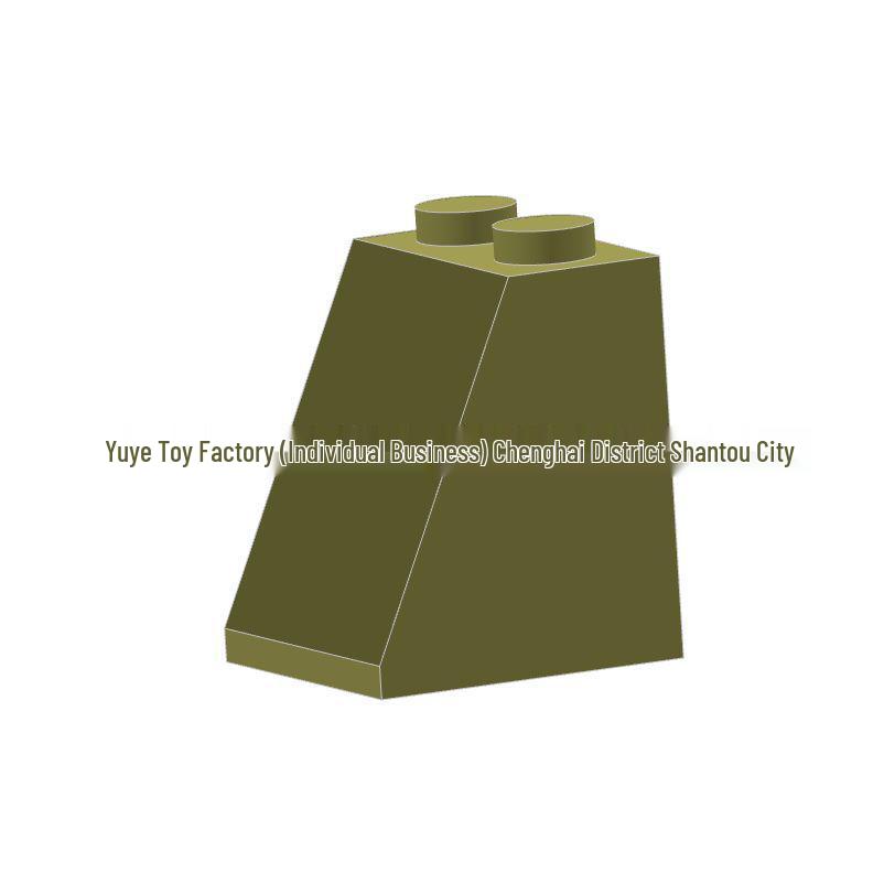 Small Particle-Compatible DIY 2x2x2 Slope Brick Educational Building Block Parts