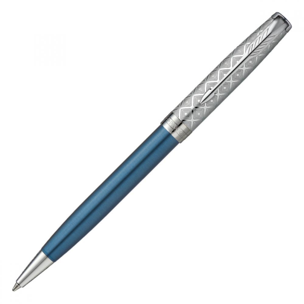

Кулькова ручка Parker Sonnet Premium Metal And Blue Ct