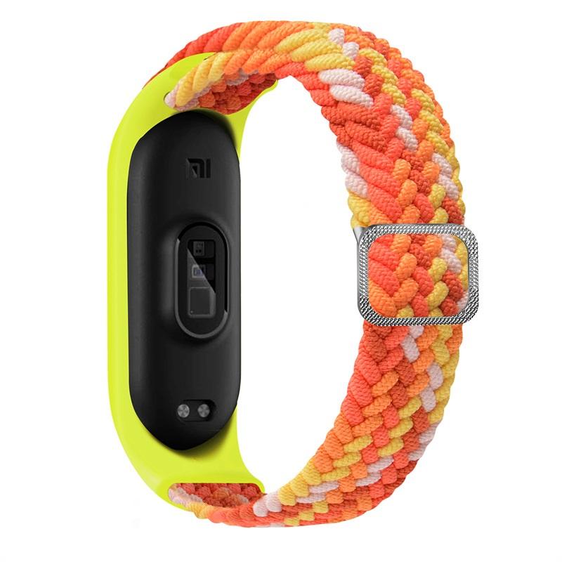 Nailon împletit elastic Solo Loop Curea reglabilă pentru Mi Band 9 8 6 7 Brățară Miband4 Miband 5 Brățară NFC pentru Xiaomi Mi Band 4 3 5 6 Curea