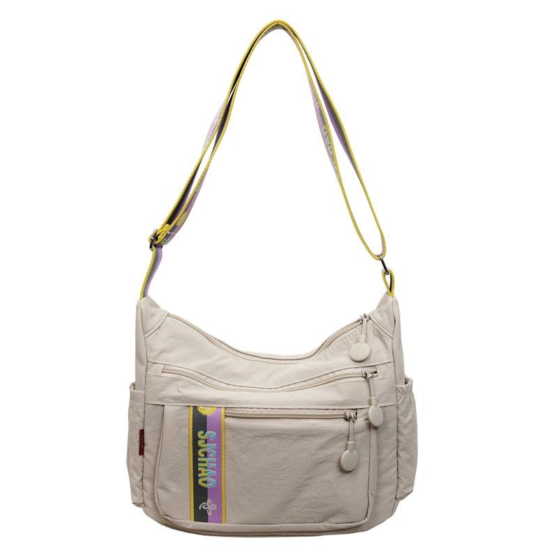 Nylon Cloth Bag Women'S Fashion Versatile Messenger Bag Student Daily Storage Shoulder Bag Casual Commute