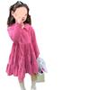 2024 Girls' Spring & Autumn Princess Dress with Korean Doll Collar - New Western Style Trend