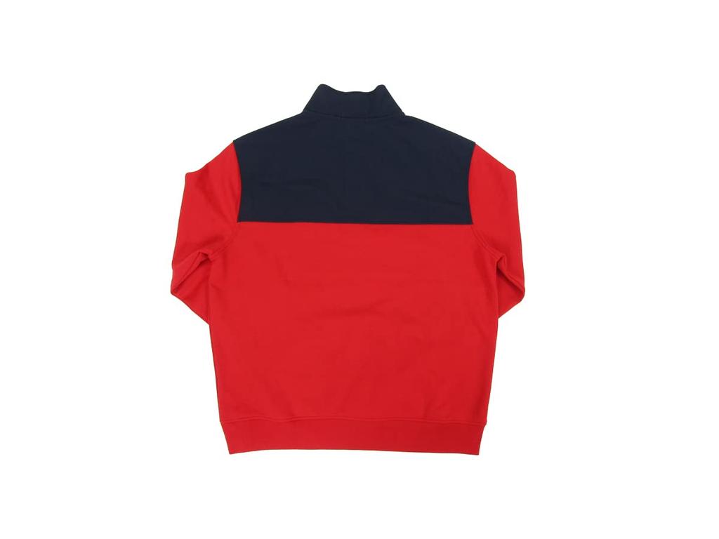 POLO RALPH LAUREN Jersey Pullover Size Red Men's Half-Zip Jacket, L, (Product Code 0101931)