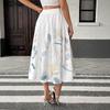 2026 Floral Mid-Length Summer Skirt - Women's Casual Vacation Style