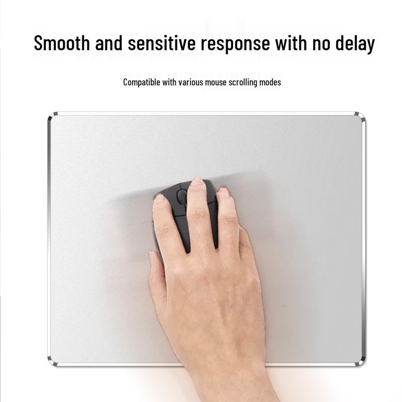 Wodoodporna podkładka pod mysz gamingowa i biurowa ze stopu aluminium - Odporna na zużycie, z możliwością personalizacji logo, gotowa na prezent