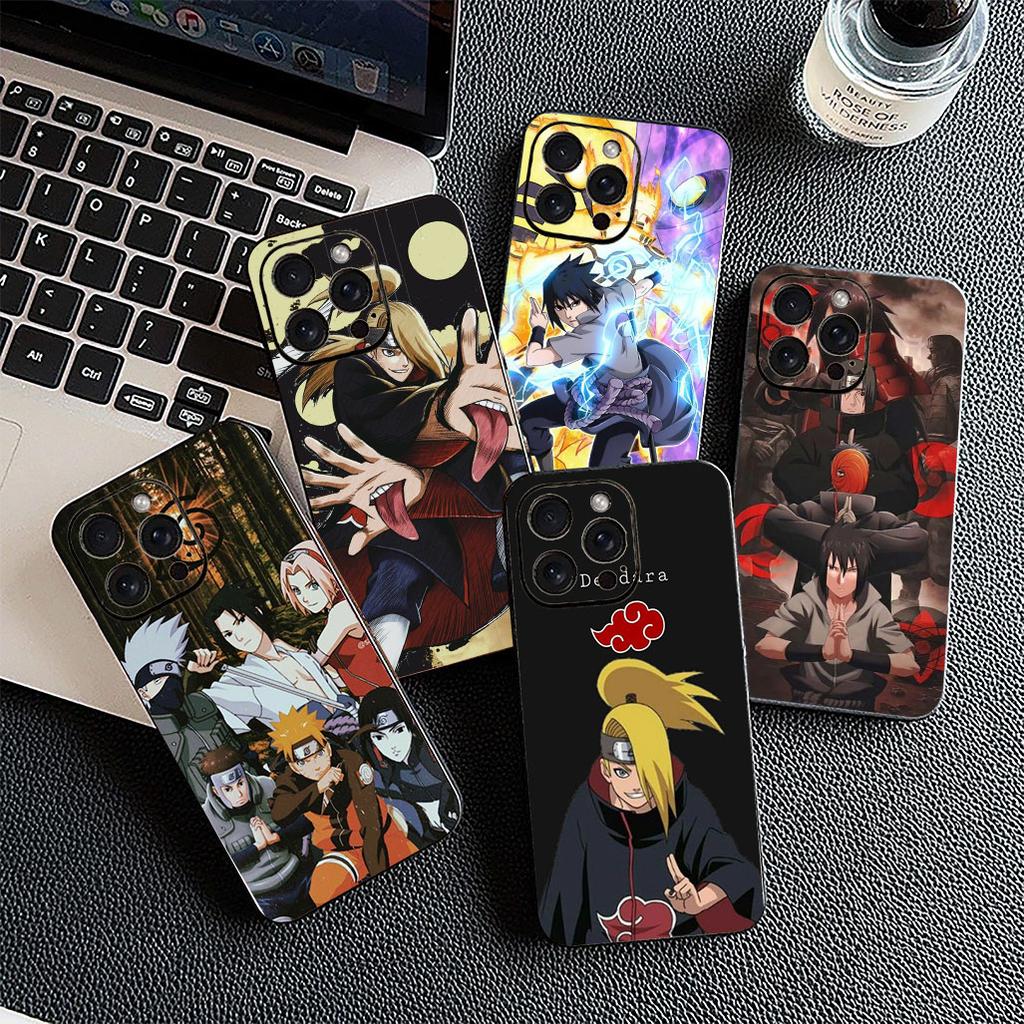 Soft Cover for Apple iPhone 17 Pro XS Max Air 6 7 8 Plus 5 + SE 2022 SE2 16E Casing Phone Case Narutos Uchiha Sasuke Deidara