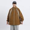 Jacket Men's Autumn Loose Windproof Waterproof Jacket Large Size Fattened Enlarged Hooded Outdoor Tooling Jacket
