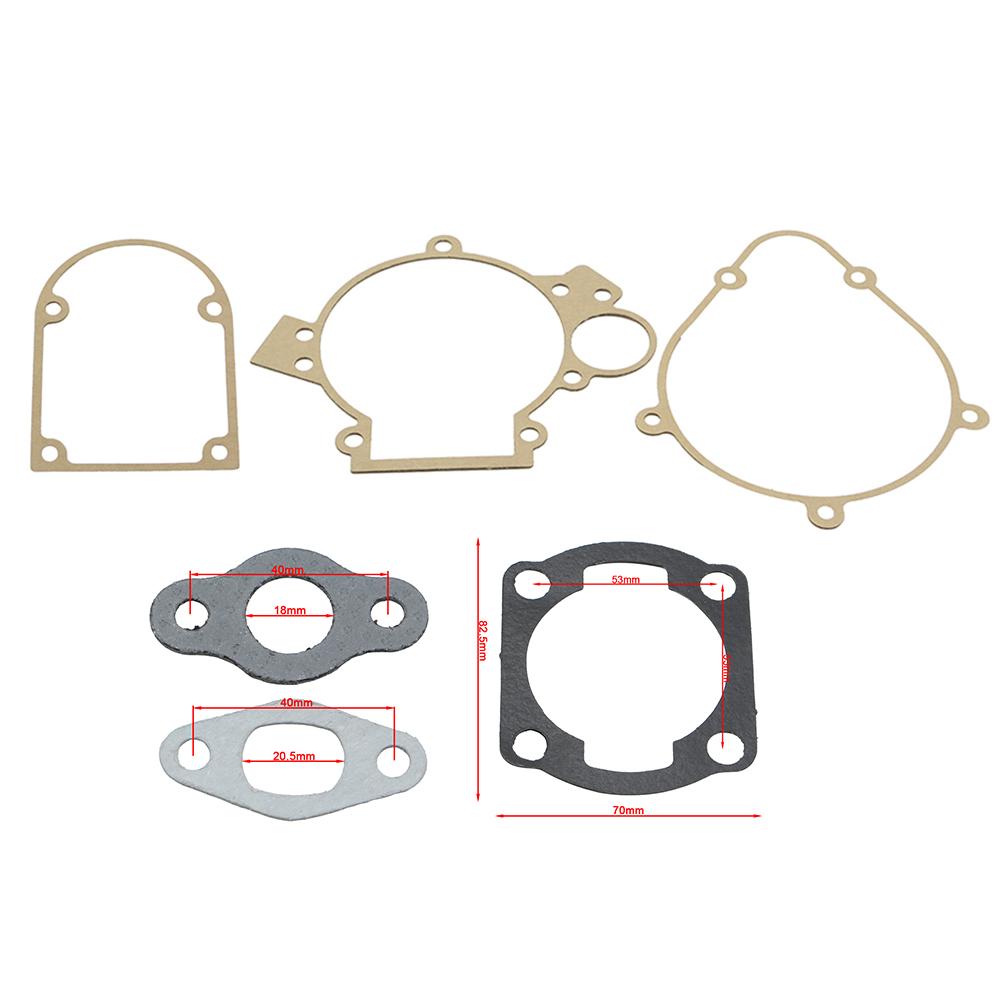 100cc Gasket Kit Replacement For 2 Stroke LD100/YD100 Engine Motor Gas Motorized Bicycle Push Bike Cylinder Crankcase