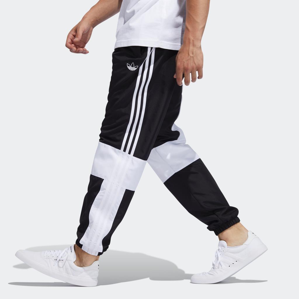 adidas Originals Asymm Track Vintage Splice Loose Athletic Pants Men Bottoms Black ED6244