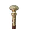 Handcrafted Wooden Walking Stick with Brass Handle  Cane for Men & Women, Elegant Mobility Aid, Collectible Walking Cane