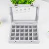 Holder Case Lightweight Portable Women Mirrow Compact Jewelry Holder Case for Brooch