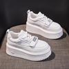 Small man thick-soled heightening little white shoes women's shoes 2025 new muffin shoes versatile ins trendy casual sports shoes