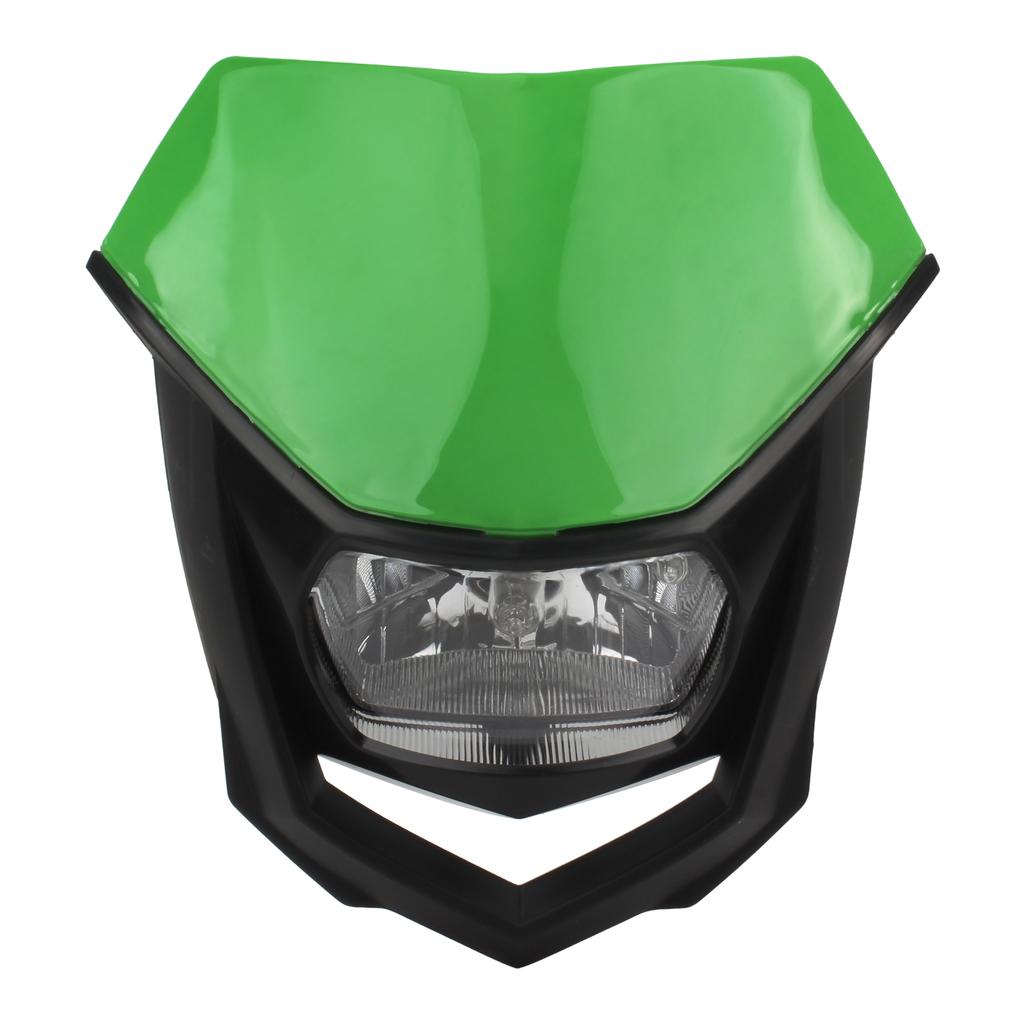 Motorcycle Dirt Bike Halogen Headlight Plate For Honda Kawasaki Yamaha Moto Universal Accessories Head Light Enduro Headlamp