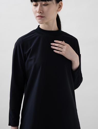 Seven Uniform CU1963-1 Navy LL Mock Neck Long Sleeve T-Shirt