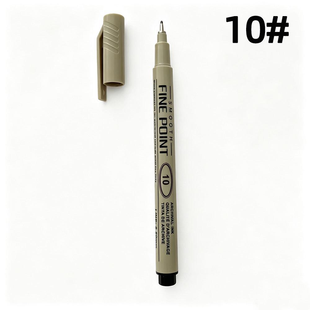 Waterproof Quick-Dry Black Fine-Liner Pen for Manga Art and Outlining