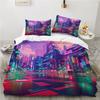 City View Bedding Set Digital Print Duvet Cover Kit Ultra-fine Fiber Pillowcase  New Wholesale Bedspread