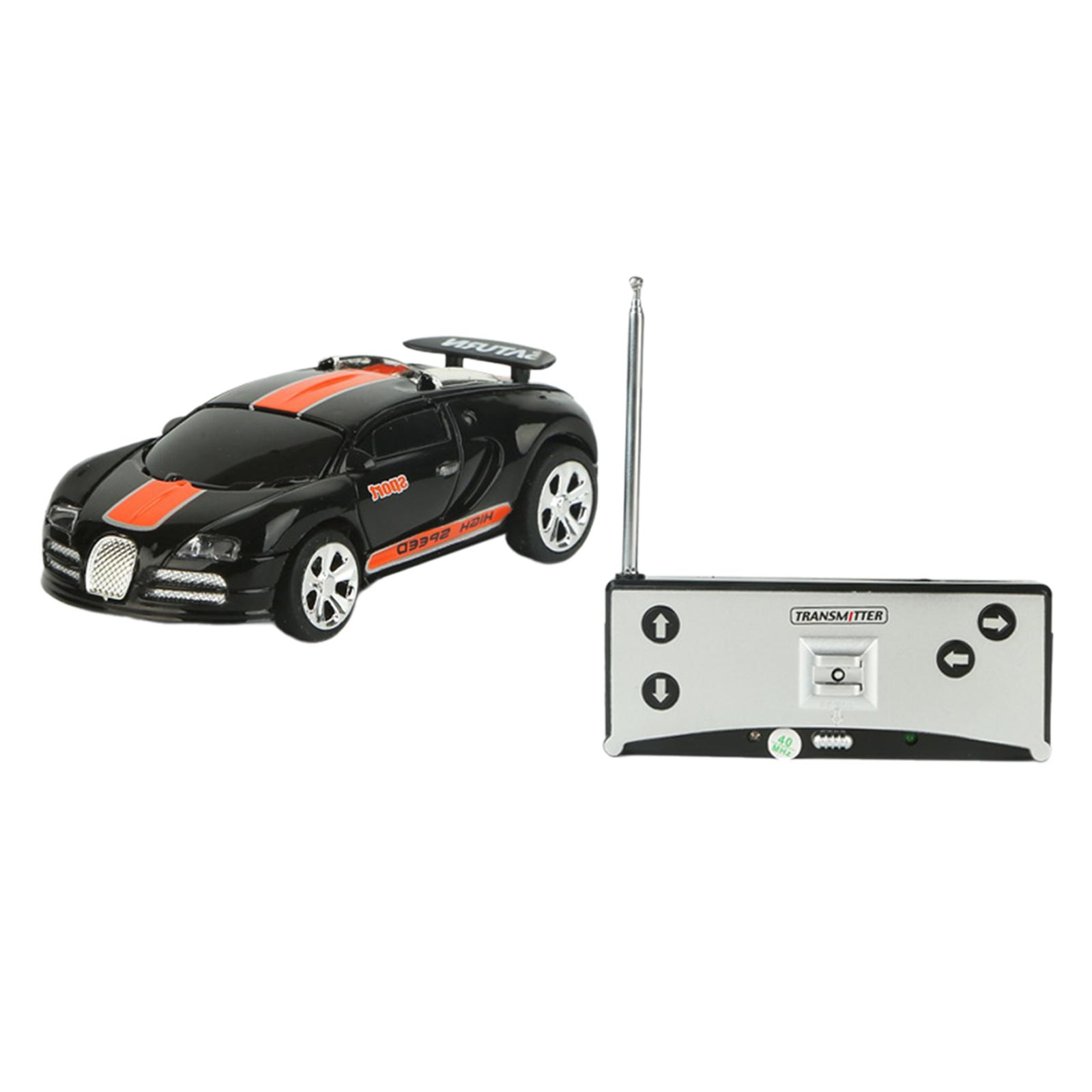 

Mini Model Car Toy with Remotes in A Can Container Electric Mini Remote Control Car for Birthday Outdoor Gift Backyards Streets