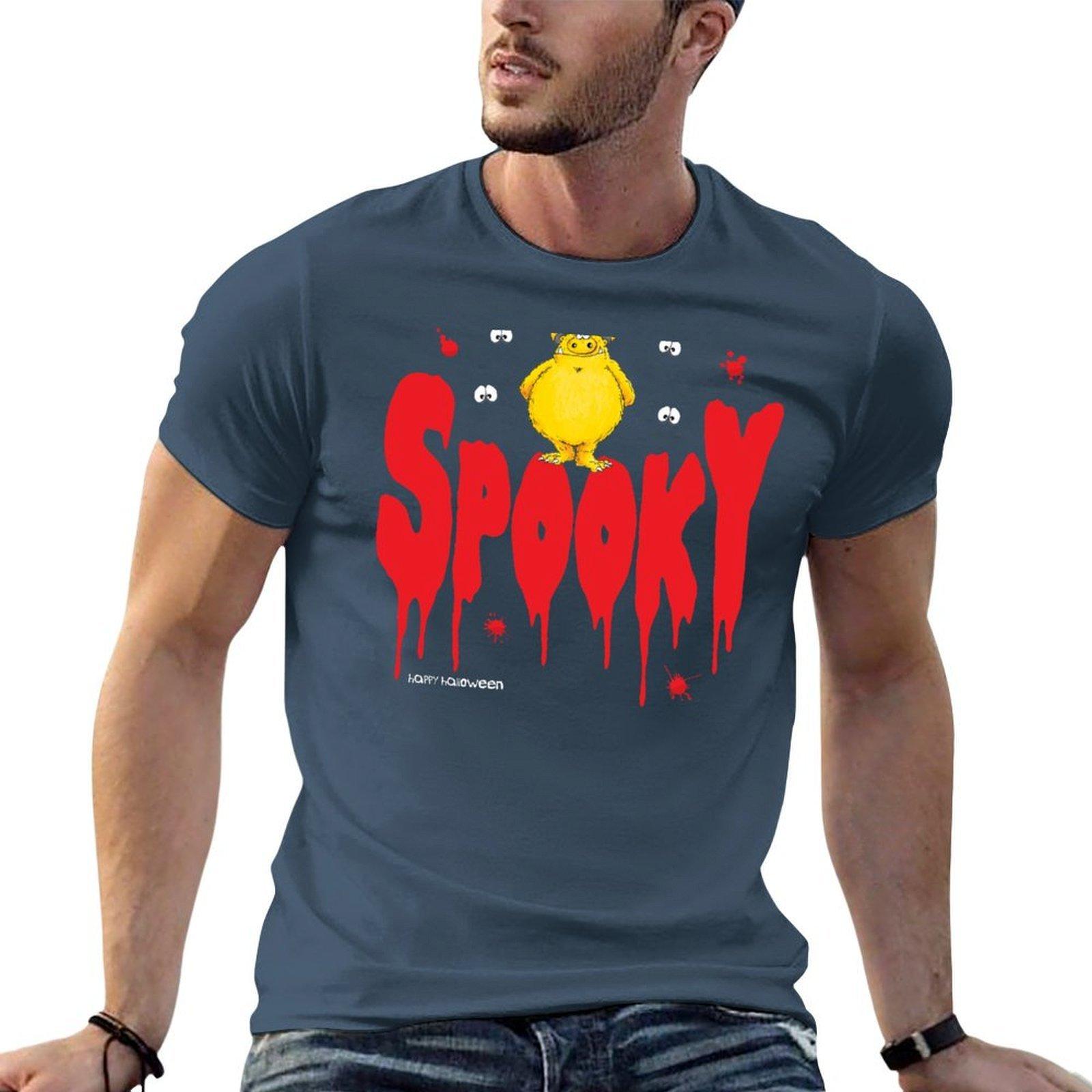 Spooky Tshirt Casual Graphic Print Tee S
