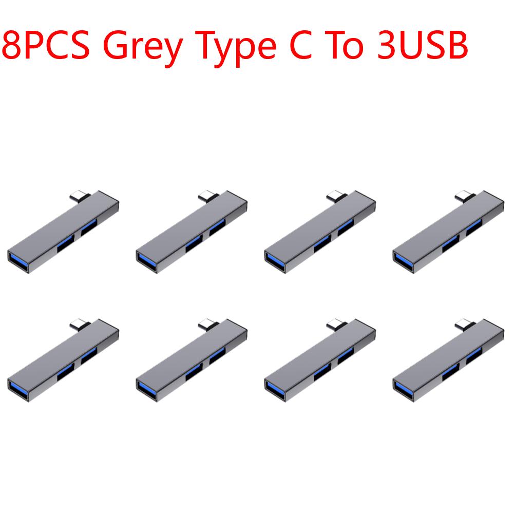 3 In 1 USB Splitter Hub Speed 5.0Gbps 3 Port USB Docking Station OTG USB 3.0/Type-C 3.0 To 3 USB for PC Laptop Notebook
