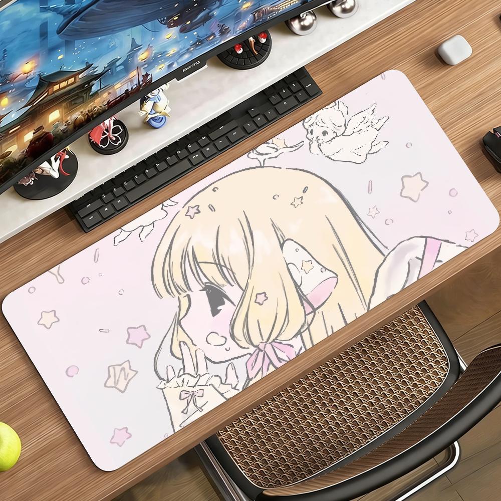 Anime C-Chobits Cute Chii Mouse Pad Non-slip Rubber Gamer Balance Computer Mat Decoracion Deskmat Laptop Office Large