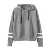 Damenmode, lässig, locker, langärmelig, einfarbig, mit Kapuze, Sweatshirt-Bluse