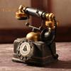 Vintage Resin Telephone Model Miniature Craft Photography Props Bar Live City Fashion Home Decor