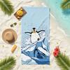 Cartoon Cute Penguin Towel Soft Pool Gift For Travel Gym Shower Camping Quick Dry Sports Beach Towels