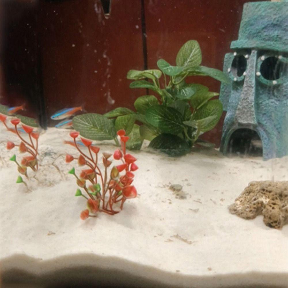 Simulated Underwater Realistic Turtle Jar Ornament Artificial Plants Ficus Tree Aquarium Plants