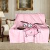 1pc Easy-Care Courage the Cowardly Dog Blanket, Perfect for Couch, Bed, Home, Travel & More, Warm & Durable Printed Blanket