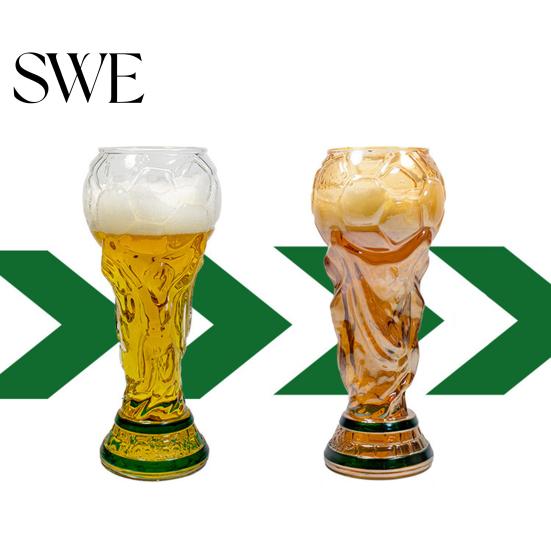 Pohodlné držadlo Pivný pohár Tvar pohára trofeje Kapacita 500 ml Pohár šampióna pre jedinečné športové oslavy Darček pre futbalových nadšencov Ergonomický