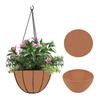 3 Piece Reusable Thick Felt Hanging Basket Inserts, Round Fabric Flower Pot Liners Prevent Soil Loss and Bird Nesting