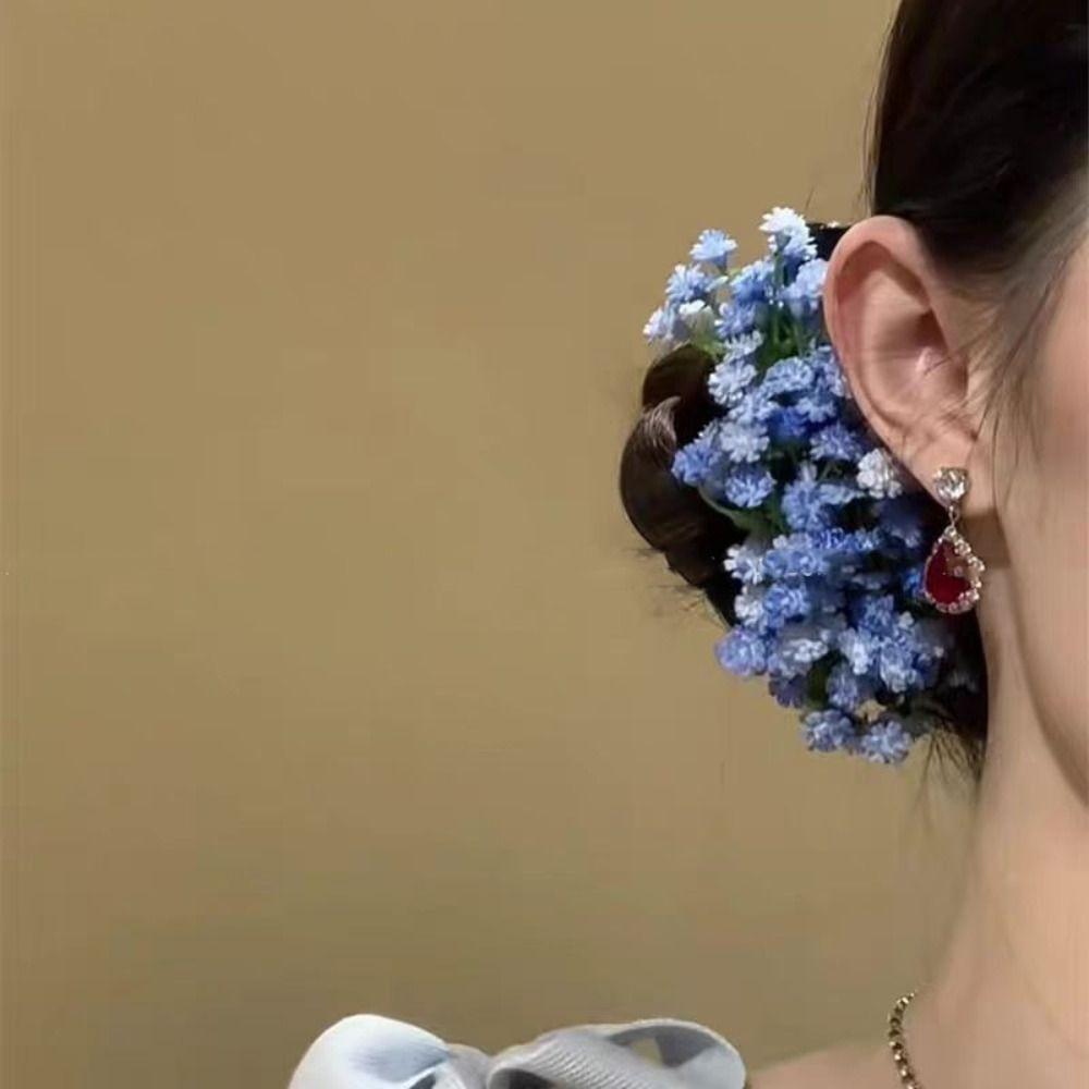 Sweet Floral Side Clip Fairy Thai Hairpin Headwear Starry Sky Flower Hair Clip  Female