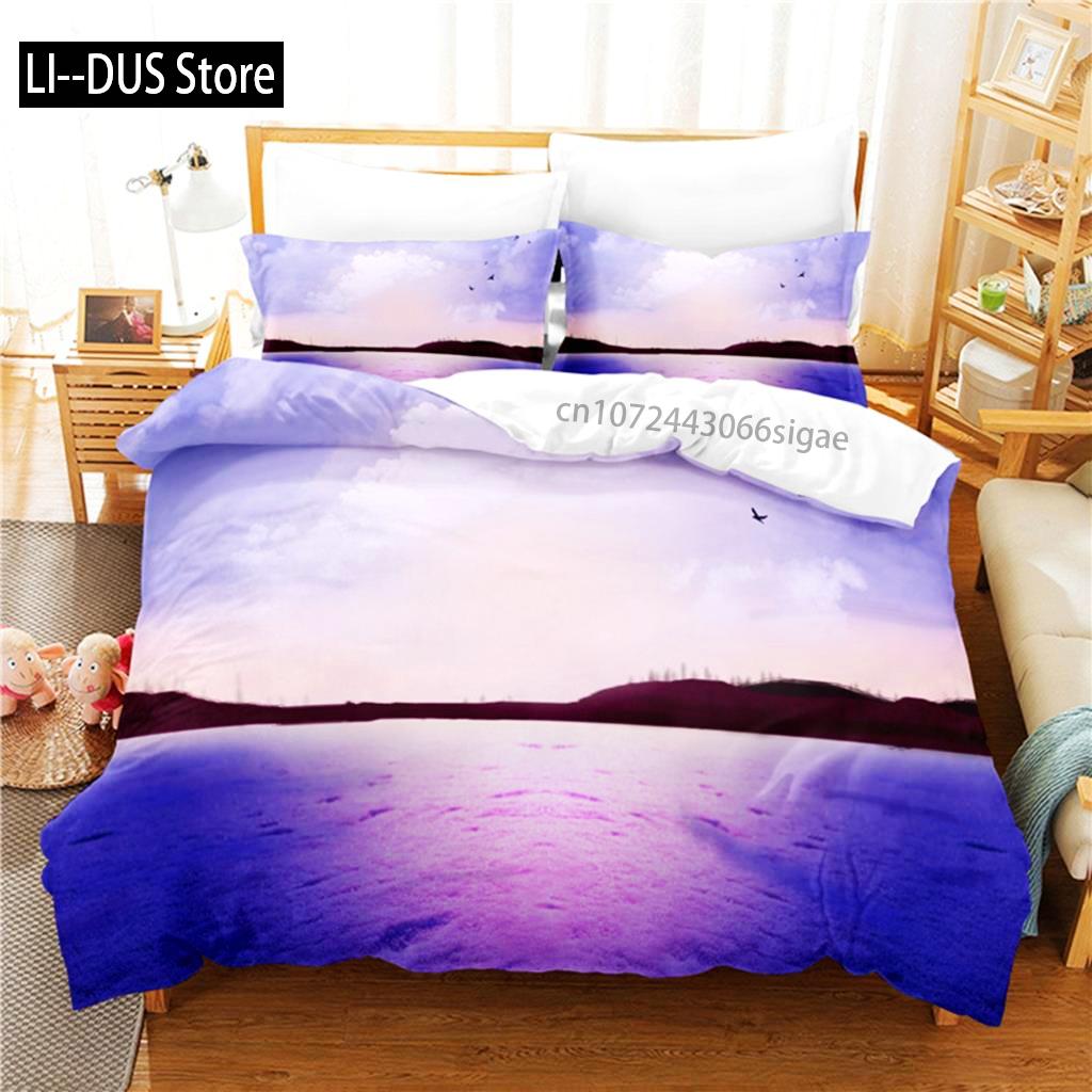 Sunset Bedding Set Duvet Cover Set 3d Bedding Digital Printing Queen Size Bedding Set Fashion Design