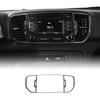 For Kia Sportage 2017 2018  LHD RHD Real Soft Carbon Fiber Sticker Car Central Center AC Outlet Interior Trim Accessories