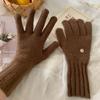Keep Warm Wool Knitting Gloves  Full Finger Mittens Fashion Riding Gloves  Outdoor