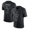 Mens Rugby Jersey Short Sleeve T-Shirt Reflective Black Sportswear Training Running Gym Outdoor Activities