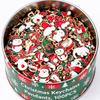 100/2PCS Christmas Theme Keychains Pendant Mixed Charms Santa Claus Reindeer Snowflake Tree DIY Jewelry Making Xmas Decoration