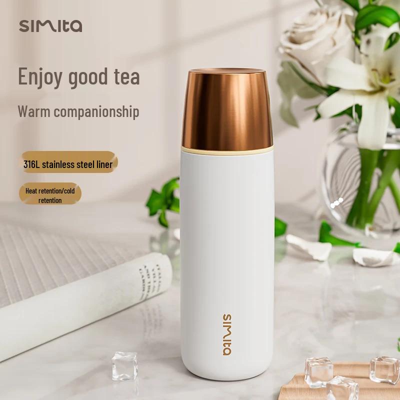 Schmidt 316L Stainless Steel Double-Lid Insulated Tea Tumbler