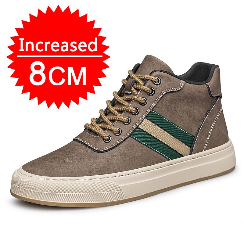 Pánské boty na zvětšení výšky o 6 cm, tenisky, pánská sportovní obuv, volnočasové boty, boty na skrytém podpatku, velikost 38-44